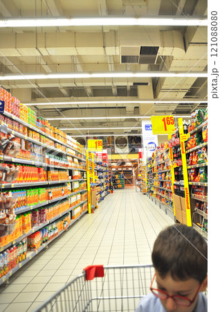 Carrefour supermarket chain, market corridors and products, Maltepe Istanbul Turkey 13 September 2012 Carrefour supermarket chain, market corridors and products, Maltepe Istanbul Turkey 13 September 2012 121088080