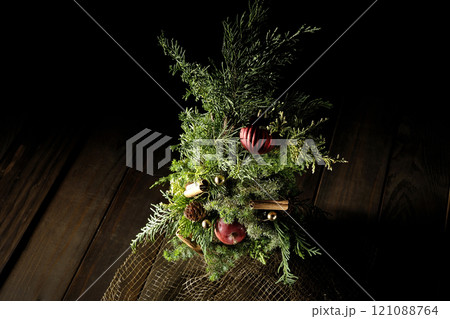 手作りクリスマスツリー 手作りクリスマスツリー 121088764