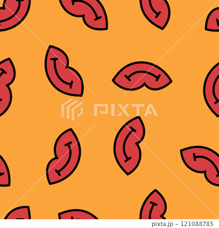 Print of Pink Lips Seamless Pattern. 121088785