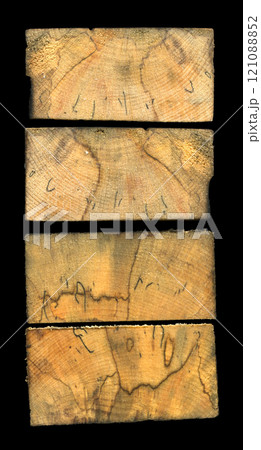 Hornbeam wood, can be used as background, wood grain texture 121088852