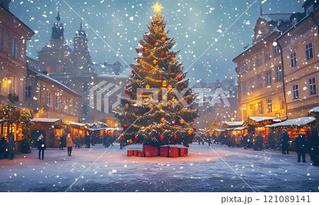 ロマンチックなクリスマスイルミネーション 121089141