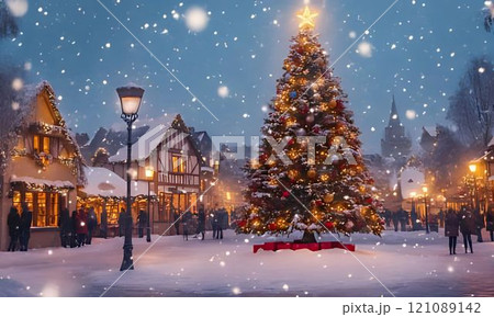 ロマンチックなクリスマスイルミネーション 121089142