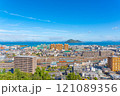 高台から望む高松市街 121089356