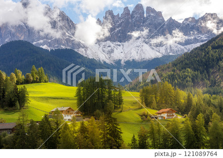 St. Magdalena Santa Maddalena Dolomites, Italy St. Magdalena Santa Maddalena Dolomites, Italy 121089764