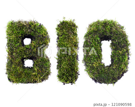 BIO word formed from moss 121090598