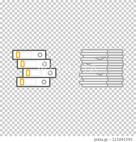 成堆的文件 121091595
