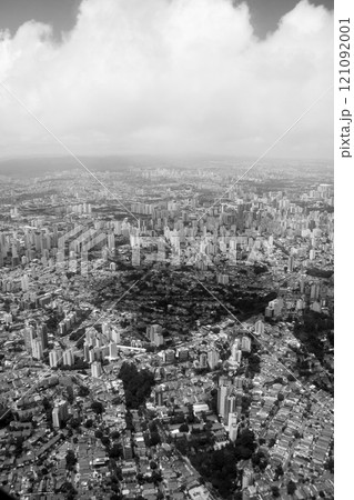 サンパウロの市街風景　空撮　ブラジル 121092001