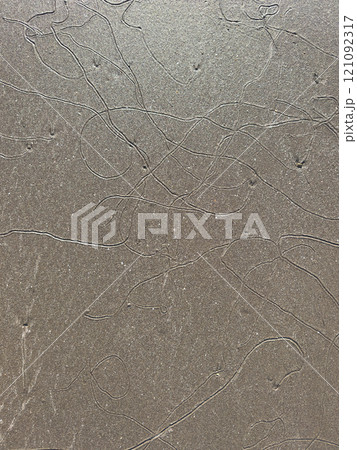 Textured surface with abstract lines and patterns in subtle gray tones 121092317