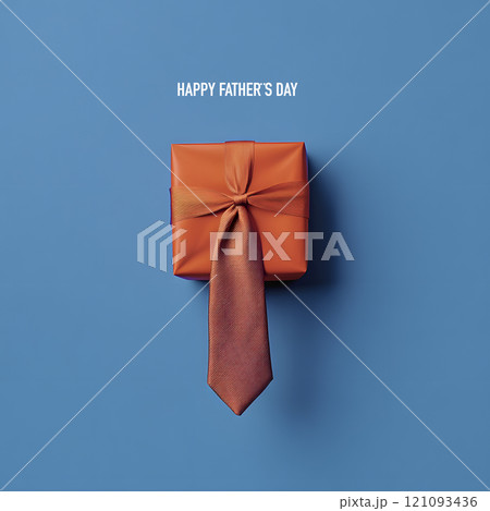 necktie and text happy fathers day, generative AI 121093436