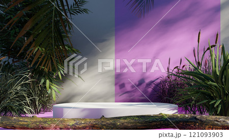 valentine display podium pedestal platform product stage minimal mockup background. valentine day scene geometric studio showcase stand abstract modern light show. shape realistic empty backdrop. 121093903