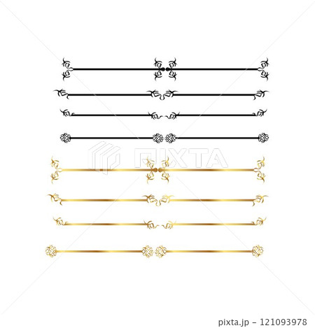 Calligraphic ornamental divider 121093978