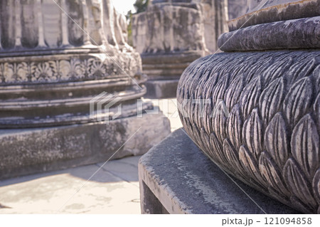 Apollo, located in The Temple of Apollo - Didyma - on the west coast of Turkey, was an important sacred site in the ancient Greek world. God of music, harmony, light, healing, and oracles 121094858