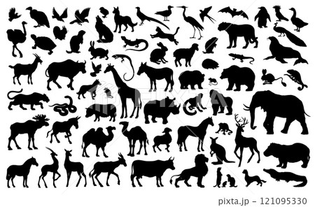 Many animals icons. Vector drawing Many animals icons. Vector drawing 121095330