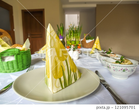 Traditional Polish Easter table Traditional Polish Easter table 121095701