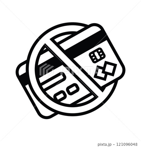 Bad Credit Rating or Score Icon with Credit Card Check - Good or Bad Credit Idea 121096048