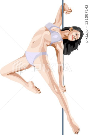 Pole Dance Sexy Girl 121097142