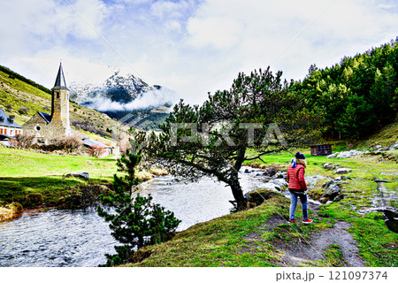 Montgarri Sanctuary, located in the municipality of Alto Aran in the Lerida Pyrenees, Catalonia, Spain Montgarri Sanctuary, located in the municipality of Alto Aran in the Lerida Pyrenees, Catalonia, Spain 121097374