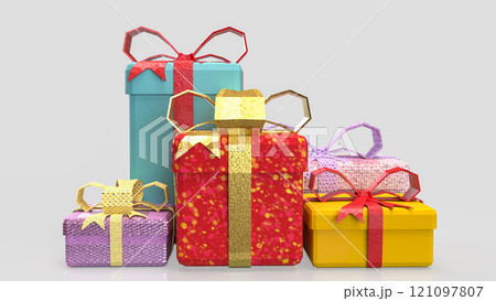 The Gift box for celebration or Holiday concept 3d rendering. 121097807