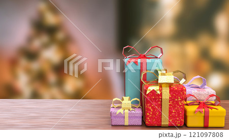 The Gift box for celebration or Holiday concept 3d rendering. 121097808