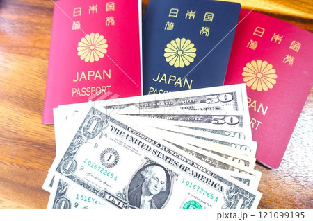 日本国旅券とドル　日本国パスポートとドル　 121099195