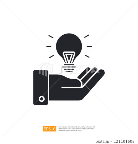 A graphic representation of a hand holding a light bulb, symbolizing ideas, creativity, and innovation. A graphic representation of a hand holding a light bulb, symbolizing ideas, creativity, and innovation. 121101608