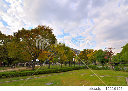 《愛知県》名古屋都市風景　秋のノリタケの森 121101964