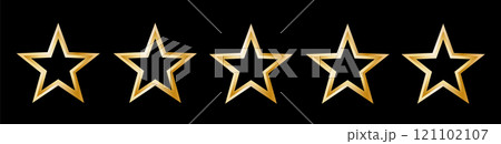 Five stars icon Vector. Five stars customer rating of the product. Star icon set, flat icon for apps and websites. Five stars icon Vector. Five stars customer rating of the product. Star icon set, flat icon for apps and websites. 121102107