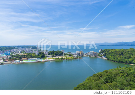 大草山展望台からの浜名湖・観山寺温泉の眺望 121102109