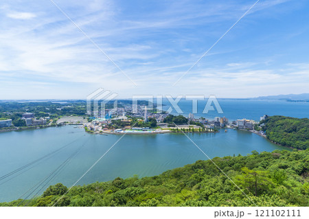 大草山展望台からの浜名湖・観山寺温泉の眺望 大草山展望台からの浜名湖・観山寺温泉の眺望 121102111