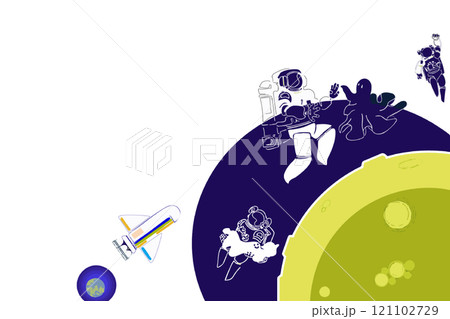 宇宙をイメージしたイラスト 宇宙をイメージしたイラスト 121102729