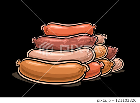 Vector logo for Fresh Sausages Vector logo for Fresh Sausages 121102820