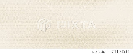 Retro beige halftone paper texture. Vintage craft ecru wallpaper with speckles, flecks, particles. Natural cream grunge grain overlay background. Eggshell dotted and specked canvas backdrop. Vector 121103536