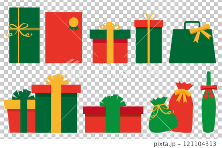 Cute Christmas gift illustration background material Cute Christmas gift illustration background material 121104313
