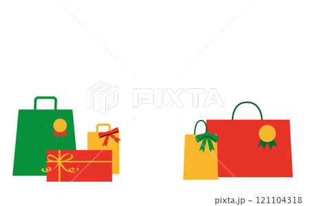 かわいいクリスマスギフトのイラスト背景素材 かわいいクリスマスギフトのイラスト背景素材 121104318