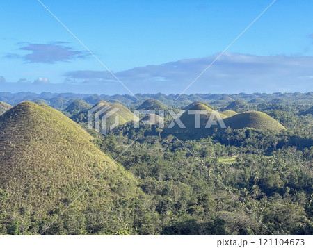 View of the Chocolate Hills, Carmen, Bohol, Philippines View of the Chocolate Hills, Carmen, Bohol, Philippines 121104673