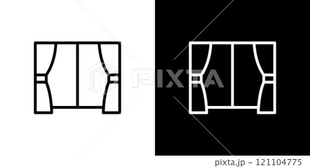 クリーニング屋のシンプルなラインアイコン 121104775