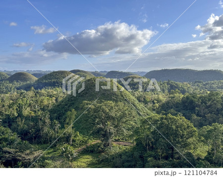 View of the Chocolate Hills, Carmen, Bohol, Philippines View of the Chocolate Hills, Carmen, Bohol, Philippines 121104784