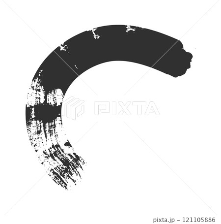 Grunge brush strokes. Ink painting. Hand drawn paintbrush shape, stain texture Grunge brush strokes. Ink painting. Hand drawn paintbrush shape, stain texture 121105886