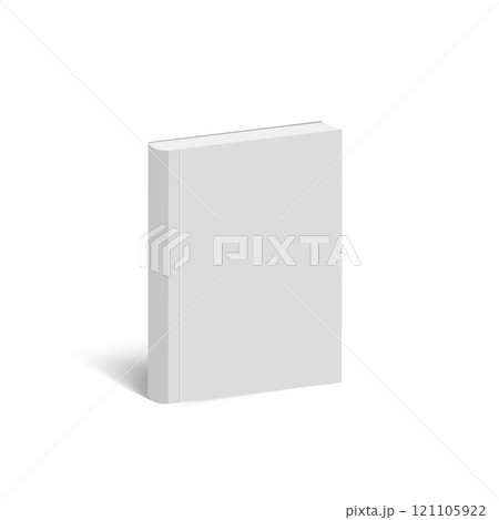 Realistic 3D Book Mockup Template Hardcover, Closed Diary Design for Advertising and Publishing 121105922
