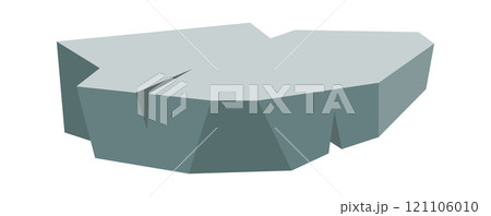 Rock stone. Cartoon game art rocks and stones. Mineral vector illustration 121106010