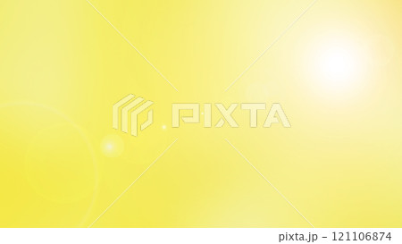 A bright yellow background with sun flare effects, perfect for designs that evoke freshness and warmth. A bright yellow background with sun flare effects, perfect for designs that evoke freshness and warmth. 121106874