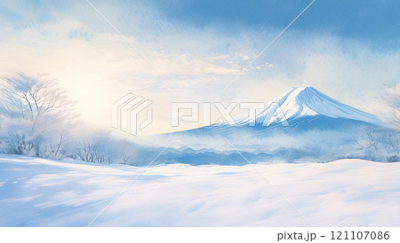 冬の富士山 121107086