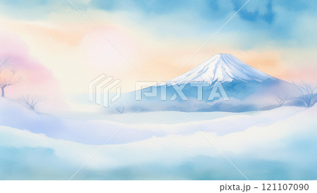 冬の富士山 121107090