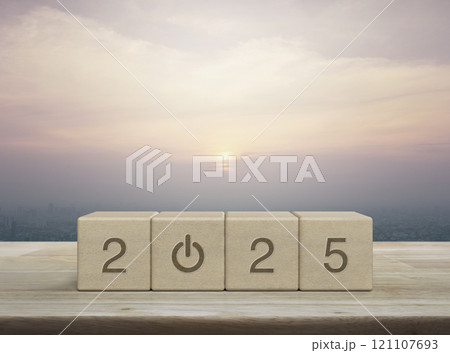 Happy new year 2025 success concept Happy new year 2025 success concept 121107693