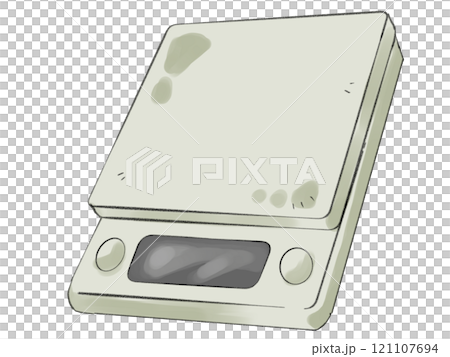 Digital kitchen scale illustration 121107694