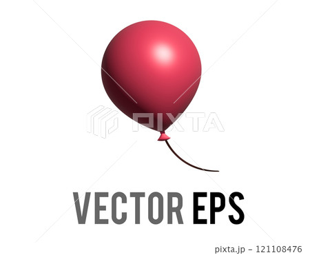 3D red air balloon on string icon, Christmas party, congratulations, celebration, happy birthday 3D red air balloon on string icon, Christmas party, congratulations, celebration, happy birthday 121108476