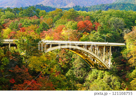 鳴子峡 紅葉 宮城県 鳴子峡 紅葉 宮城県 121108755