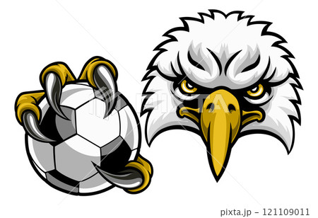 Eagle Hawk Soccer Football Bald Eagles Mascot Eagle Hawk Soccer Football Bald Eagles Mascot 121109011