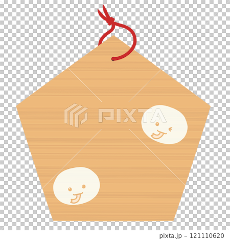 帶有紅繩的眨眼蛇 ema 的簡單圖示 帶有紅繩的眨眼蛇 ema 的簡單圖示 121110620