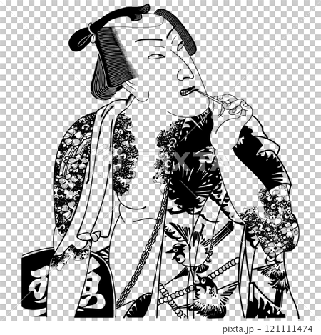 【ひしや駒 中村芝翫】-【豊原国周】 121111474